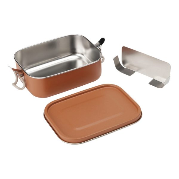 Lunch box w. removable divider - Terracotta Zu verkaufen – Bild 2